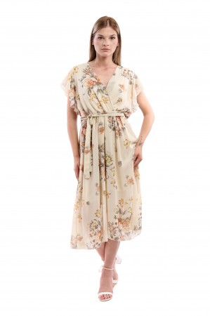 Rochii - Rochie Dama 2372 – Eleganță Lejeră cu Detalii Delicate