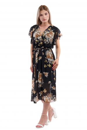 Rochii - Rochie Dama 2372 – Eleganță Lejeră cu Detalii Delicate