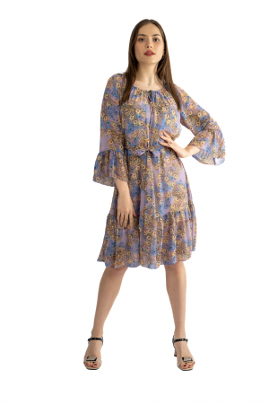 Rochii - Rochie Dama 830 – Eleganță Vaporoasă pentru Orice Ocazie