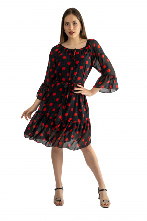 Rochii - Rochie Dama 830 – Eleganță Vaporoasă pentru Orice Ocazie