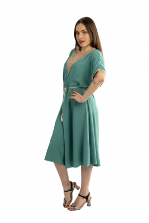 Rochie Dama cu Șnur – Eleganță și Detalii Delicate [3]