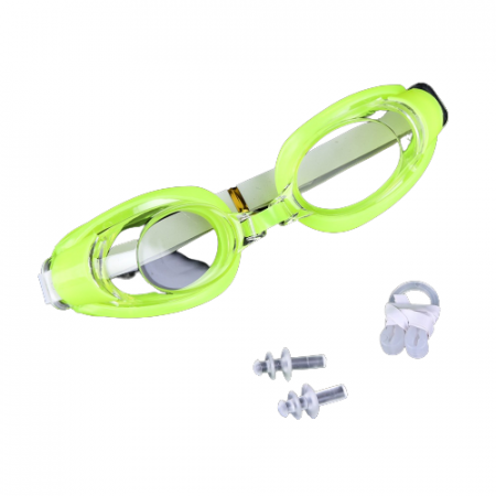 Ochelari înot - Set Ochelari de Înot pentru Copii - Include Dopuri pentru Urechi și Clips pentru Nas  - Galben
