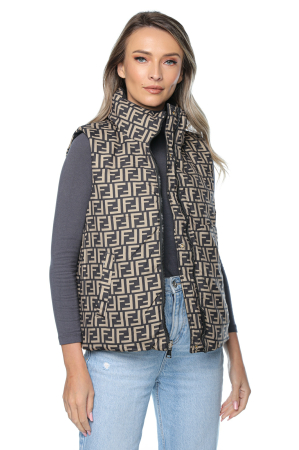 Vestă damă reversibilă, modernă și matlasată [3]