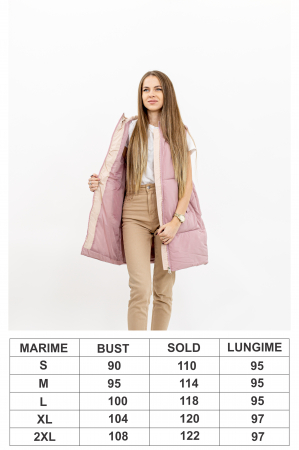 Vesta dama cu glugă 2116 îți oferă un look modern și confortabil, ideal pentru sezonul rece [2]