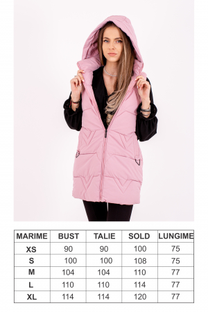 Vesta dama cu glugă 8803 combină perfect stilul și confortul [2]