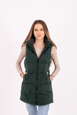 Veste de damă - Vesta dama cu glugă 8803 combină perfect stilul și confortul