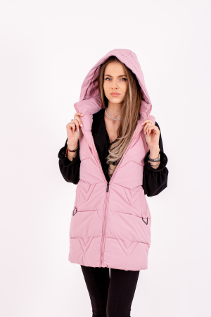 Vesta dama cu glugă 8803 combină perfect stilul și confortul [3]