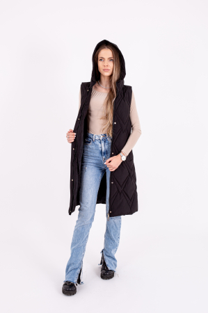 Vesta dama lungă 2119 este alegerea perfectă pentru un look elegant și confortabil în sezonul rece [3]