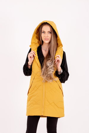 Vesta dama cu glugă 809 este alegerea perfectă pentru un stil practic și confortabil. [2]