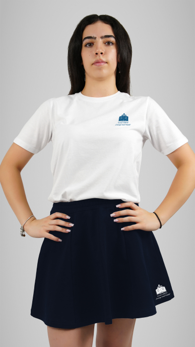 Fustă bumbac școlară navy UMFST George Emil Palade [1]