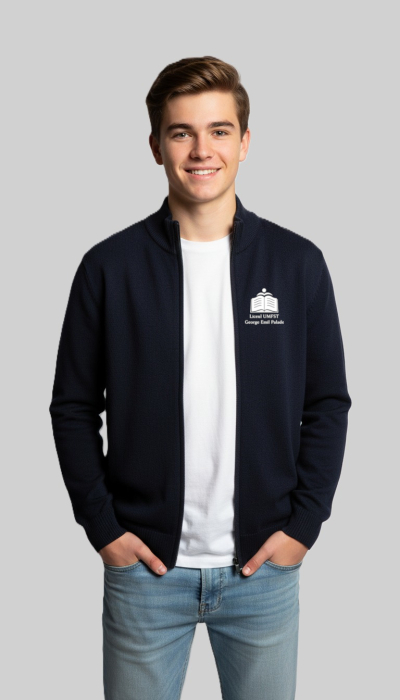 Pulover școlar cu fermoar navy UMFST George Emil Palade [1]