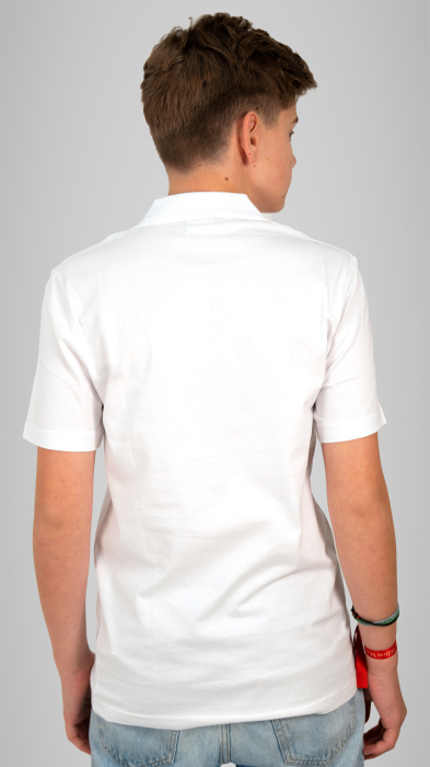 Tricou Basic polo mânecă scurtă adulți alb N. Bălcescu RM Vâlcea [3]