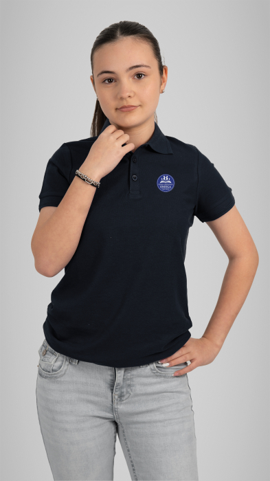 Tricou Basic polo mânecă scurtă adulți navy Omega TG Mures [2]