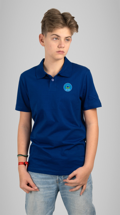 Tricou Basic Polo mânecă scurtă adulți royal Andrei Șaguna Deva [2]