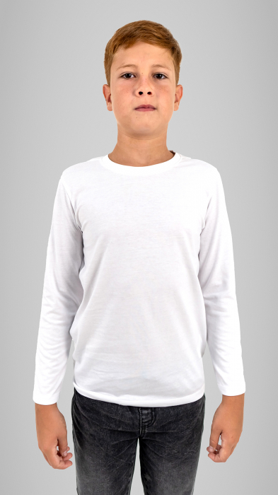 Tricou cu manecă lungă alb [1]