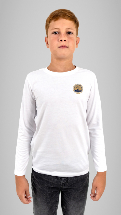 Tricou cu mânecă lungă alb Liviu Rebreanu [1]