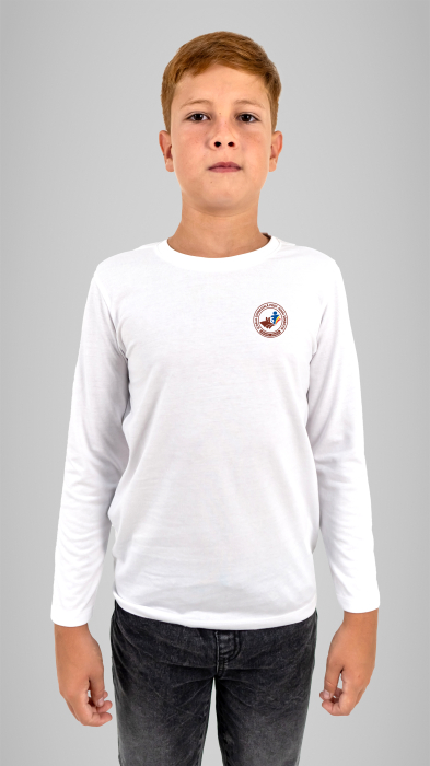 Tricou cu manecă lungă alb Prof. Mihai Sîmbotin Vrancea [1]