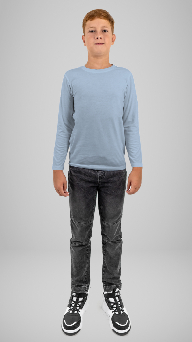 Tricou cu manecă lungă sky blue [2]
