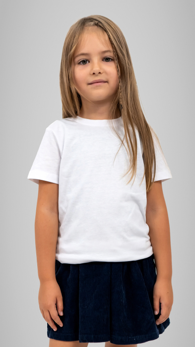 Tricou cu mânecă scurtă alb [1]