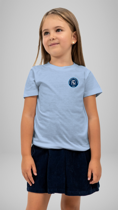 Tricou cu manecă scurtă sky blue Nicolae Titulescu Caracal [2]