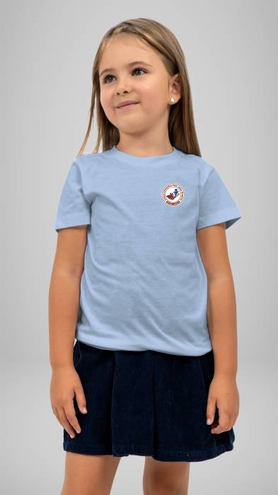 Tricou cu manecă scurtă sky blue Prof. Mihai Sîmbotin Vrancea [1]