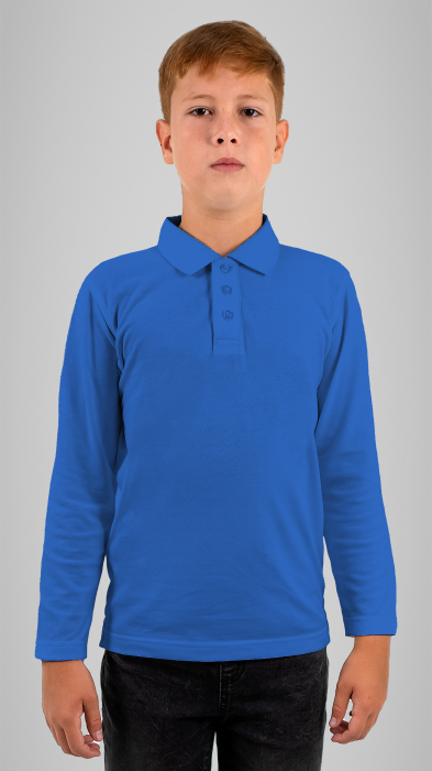 Tricou polo cu manecă lungă royal [1]