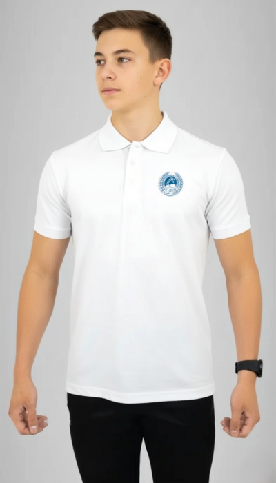 Tricou Polo cu mânecă scurtă alb LPS Focșani [2]