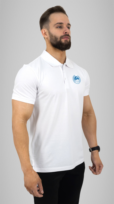 Tricou Polo cu mânecă scurtă alb LPS Focșani [2]