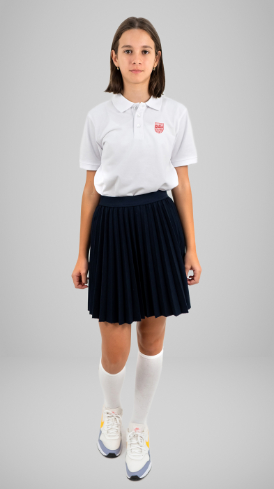 Tricou Polo cu mânecă scurtă alb Dacia [2]