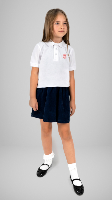 Tricou Polo cu mânecă scurtă alb Dacia [8]