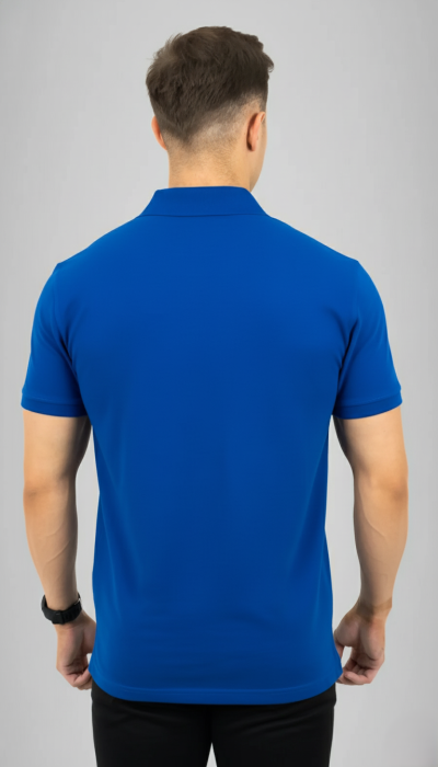 Tricou Polo cu mânecă scurtă albastru LPS Focșani [2]