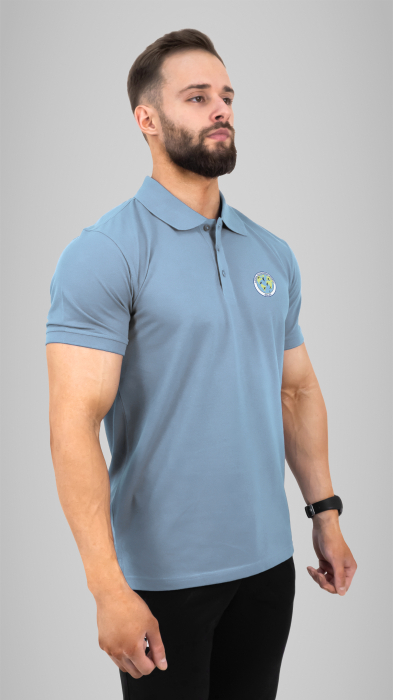 Tricou polo cu manecă scurtă sky blue LPS Galați [2]