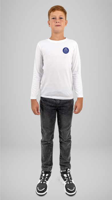 Tricou Premium cu manecă lungă alb Omega TG Mures [2]