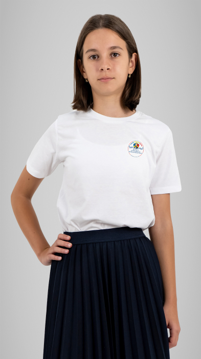Tricou Premium cu mânecă scurtă alb N. Bălcescu RM Vâlcea [3]