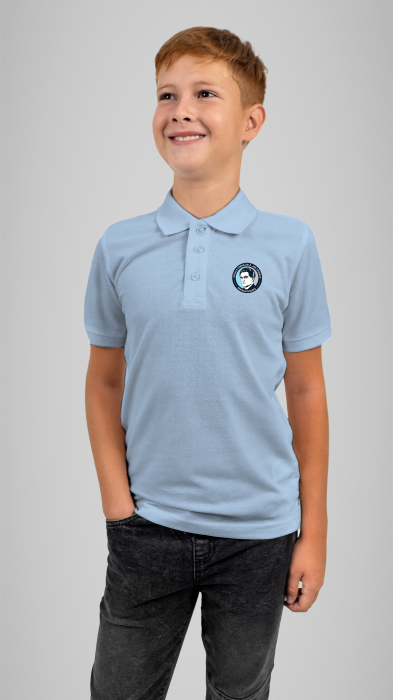 Tricou Premium polo cu manecă scurtă sky blue Ion Chinezu Sântana de Mureș [3]