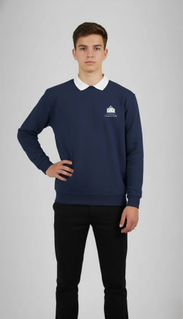 Liceul UMFST George Emil Palade, Târgu-Mureș - Bluză bumbac școlar navy UMFST George Emil Palade