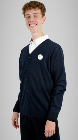 Școala Gimnazială Nr.6 Iacob Mureșianu, Brașov - Cardigan bărbați navy Iacob Mureșianu Brașov