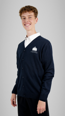 Liceul UMFST George Emil Palade, Târgu-Mureș - Cardigan bărbați navy UMFST George Emil Palade