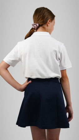 Fustă bumbac școlară navy Nicolae Iorga Botoșani [2]