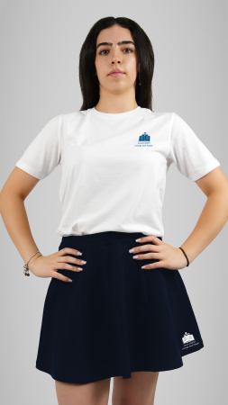 Liceul UMFST George Emil Palade, Târgu-Mureș - Fustă bumbac școlară navy UMFST George Emil Palade
