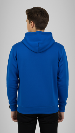 Hanorac școlar cu fermoar copii albastru royal Andrei Șaguna Deva [2]