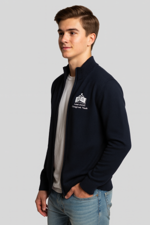 Pulover școlar cu fermoar navy UMFST George Emil Palade [1]