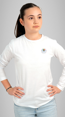 Tricou Basic mânecă lungă adulți alb N. Bălcescu RM Vâlcea [1]