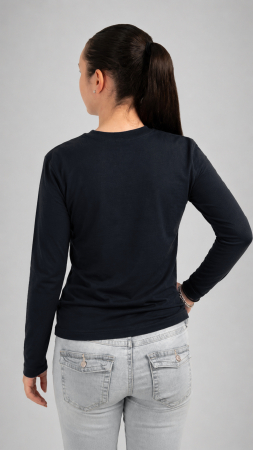Tricou Basic mânecă lungă adulți navy N. Bălcescu RM Vâlcea [2]