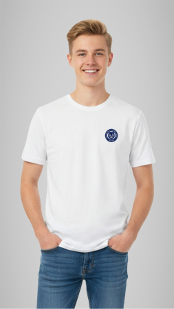 Școala Gimnazială Alexandru Ioan Cuza, Târgu-Mureș - Tricou Basic mânecă scurtă adulți alb Alexandru Ioan Cuza