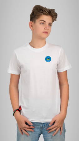 Tricou Basic mânecă scurtă adulți alb Andrei Șaguna Deva [1]