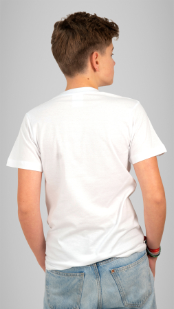 Tricou Basic mânecă scurtă adulți alb Mihai Viteazul [2]