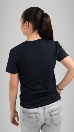 Tricou Basic mânecă scurtă copii navy N. Bălcescu RM Vâlcea [2]