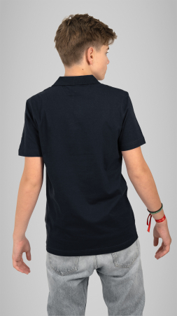 Tricou Basic polo mânecă scurtă adulți navy N. Bălcescu RM Vâlcea [2]