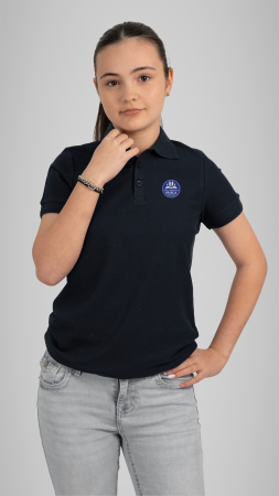 Școala Gimnazială Omega, Târgu Mureș - Tricou Basic polo mânecă scurtă copii navy Omega TG Mures